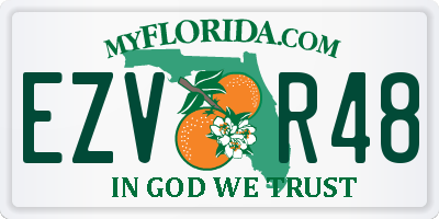 FL license plate EZVR48