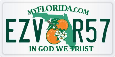 FL license plate EZVR57