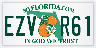 FL license plate EZVR61