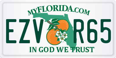 FL license plate EZVR65