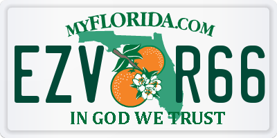 FL license plate EZVR66