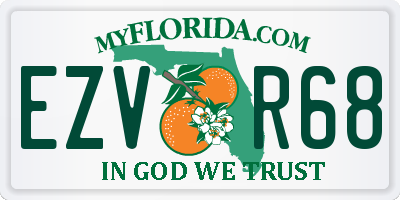 FL license plate EZVR68