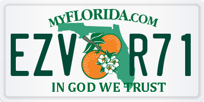 FL license plate EZVR71