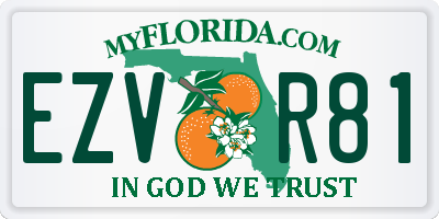 FL license plate EZVR81