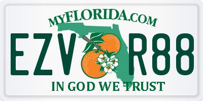 FL license plate EZVR88