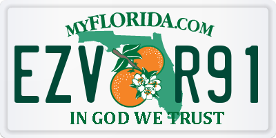 FL license plate EZVR91