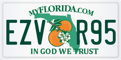 FL license plate EZVR95