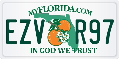 FL license plate EZVR97