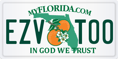 FL license plate EZVT00