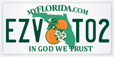 FL license plate EZVT02