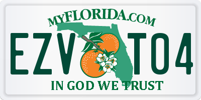 FL license plate EZVT04