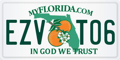 FL license plate EZVT06