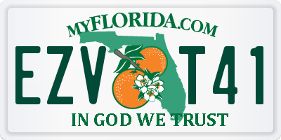 FL license plate EZVT41