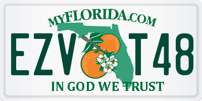 FL license plate EZVT48