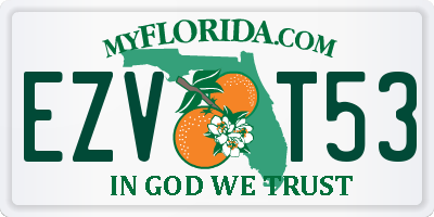 FL license plate EZVT53