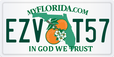 FL license plate EZVT57