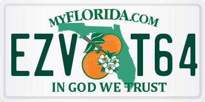 FL license plate EZVT64