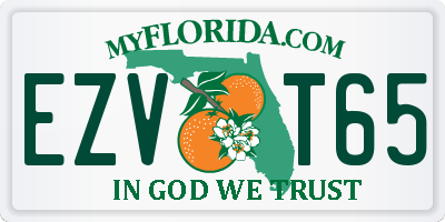 FL license plate EZVT65