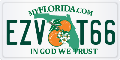 FL license plate EZVT66