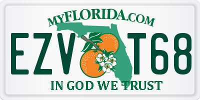 FL license plate EZVT68