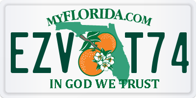 FL license plate EZVT74