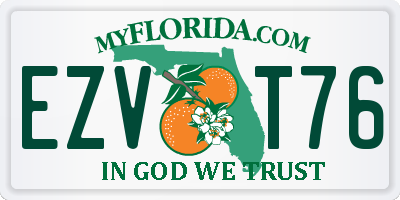 FL license plate EZVT76