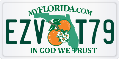 FL license plate EZVT79