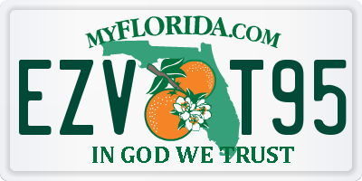 FL license plate EZVT95