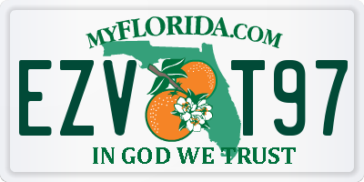 FL license plate EZVT97