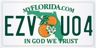 FL license plate EZVU04