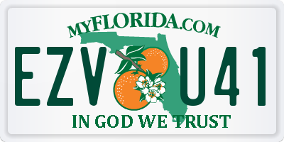 FL license plate EZVU41