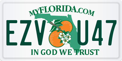 FL license plate EZVU47