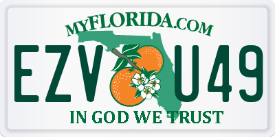 FL license plate EZVU49