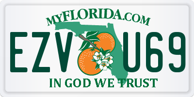 FL license plate EZVU69