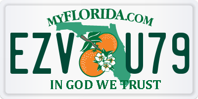 FL license plate EZVU79