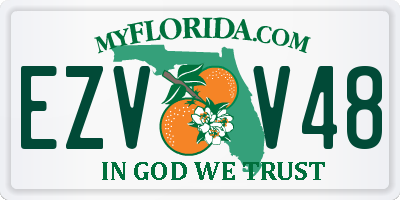 FL license plate EZVV48