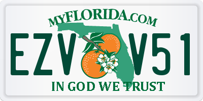 FL license plate EZVV51