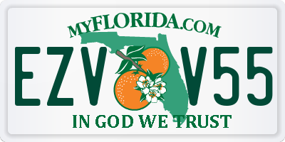 FL license plate EZVV55