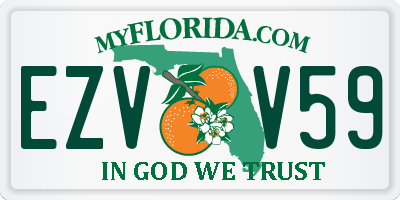 FL license plate EZVV59