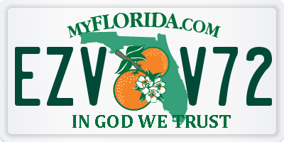 FL license plate EZVV72