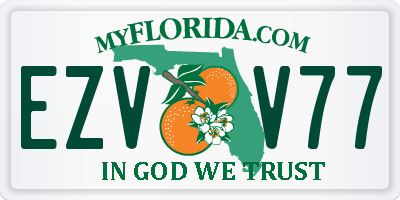 FL license plate EZVV77