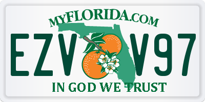 FL license plate EZVV97