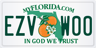 FL license plate EZVW00