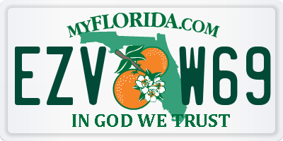 FL license plate EZVW69