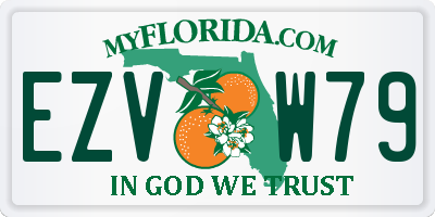 FL license plate EZVW79