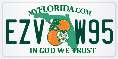 FL license plate EZVW95