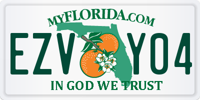 FL license plate EZVY04