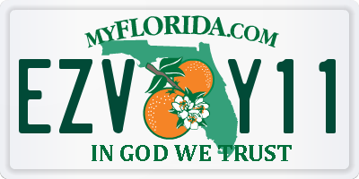 FL license plate EZVY11