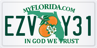 FL license plate EZVY31