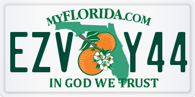 FL license plate EZVY44